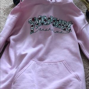 Thrasher Roses Pink Hoodie